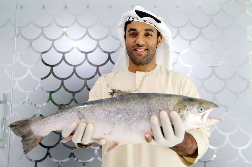 Bader Bin Mubarak, director ejecutivo de Fish Farm. (The National)