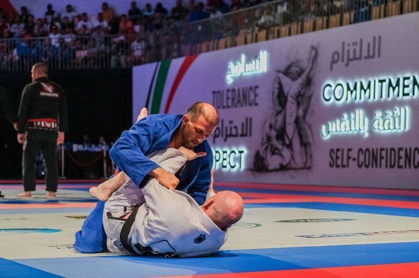 Una pelea celebrada en Mundial Profesional de Jiu Jitsu de Abu Dhabi 2019.