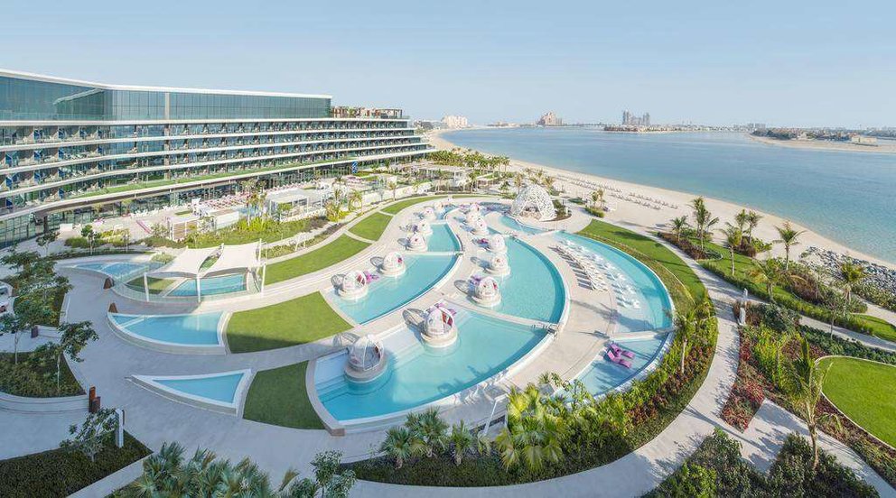El hotel W en La Palmera de Dubai.