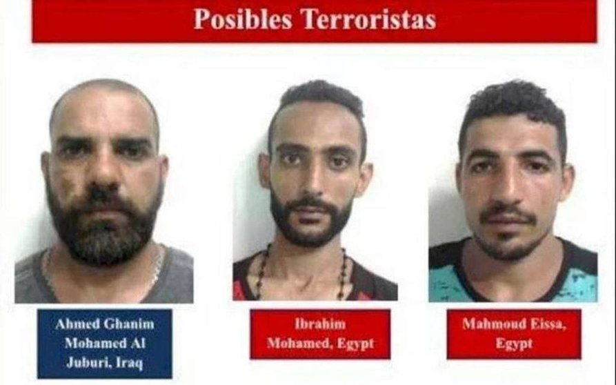 Integrantes del Daesh detenidos en Nicaragua.
