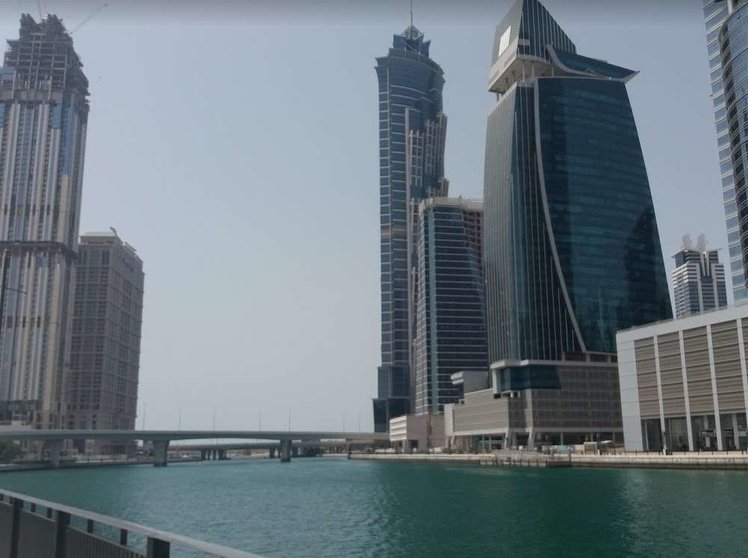 El Gran Canal de Dubai a su paso por Business Bay. (EL CORREO)