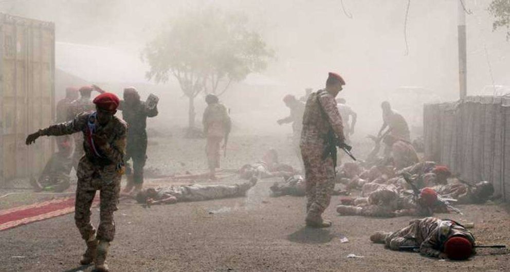 Una imagen de la masacre en Adén del jueves 1 de agosto de 2019.