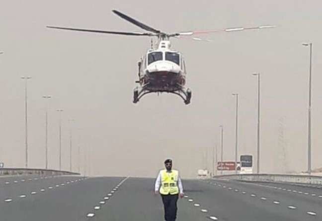 Una imagen difundida por la Policía de Sharjah.