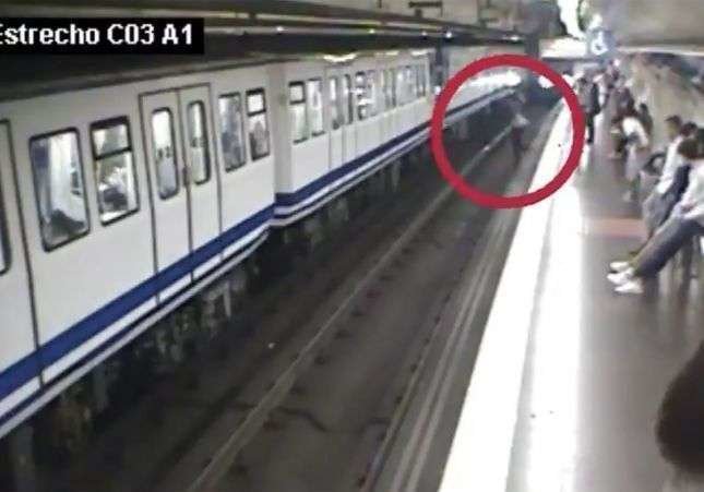 Captura de pantalla del vídeo difundido por Metro de Madrid.