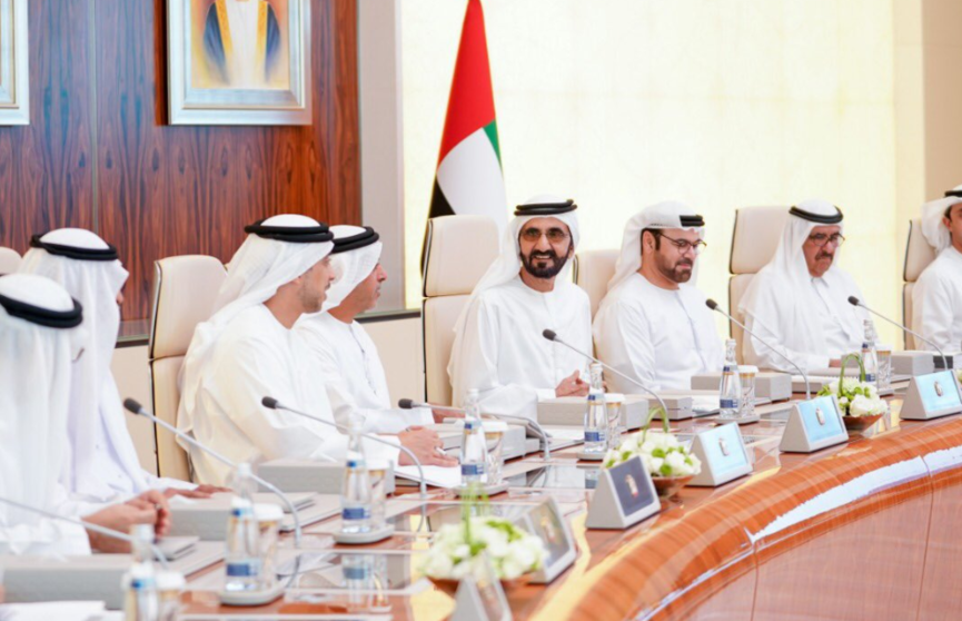 El gobernante de Dubai en la reunión del Gabinete de este martes.