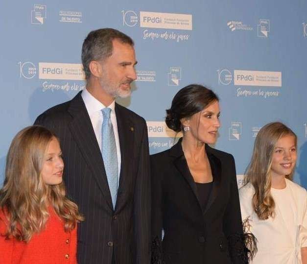 La familia real española este martes en Barcelona.