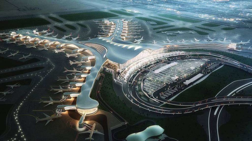 El nuevo terminal Midfield tendrá en total una extensión de 742.000 metros cuadrados (KPF)