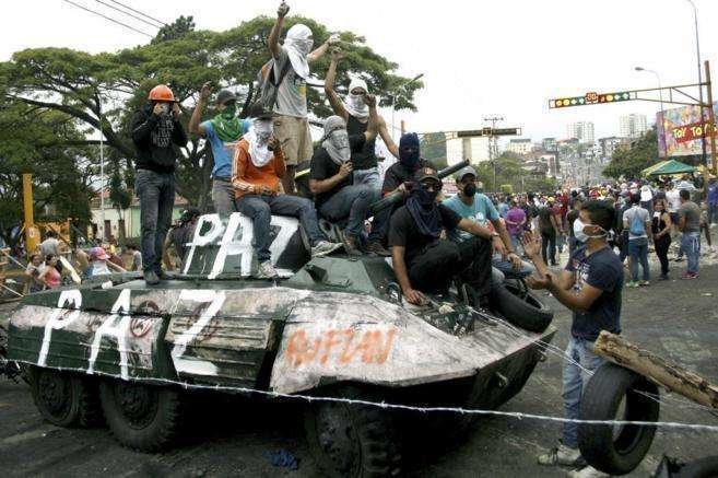 Disturbios en Venezuela.