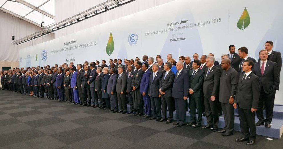 Imagen de archivo de asistentes a la COP21 celebrada en Paris en 2015. 