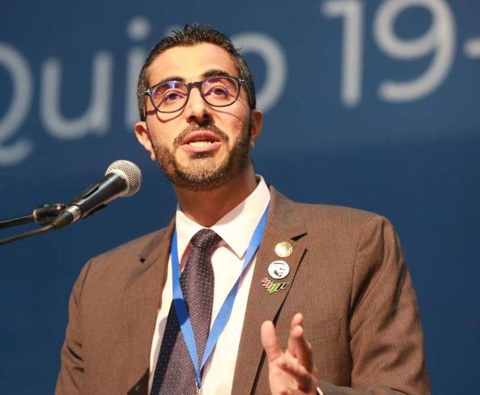 Nasser bin Thani Al Hamli, ministro de Recursos Humanos y Emigración de EAU.