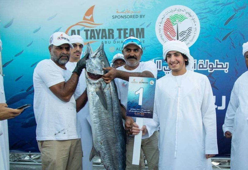 El ganador de la categoría de 'King fish' fue Hamdan Abdullah Al Obaidly, con la pesca de una pieza que pesaba 30,85 kilogramos. (Wam)