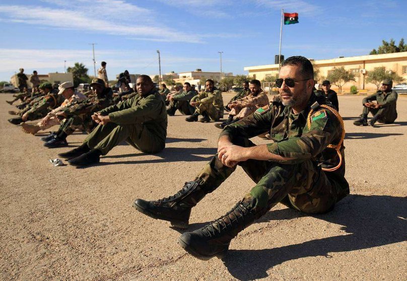 Elementos del Ejército Libio. (Al Arabiya)