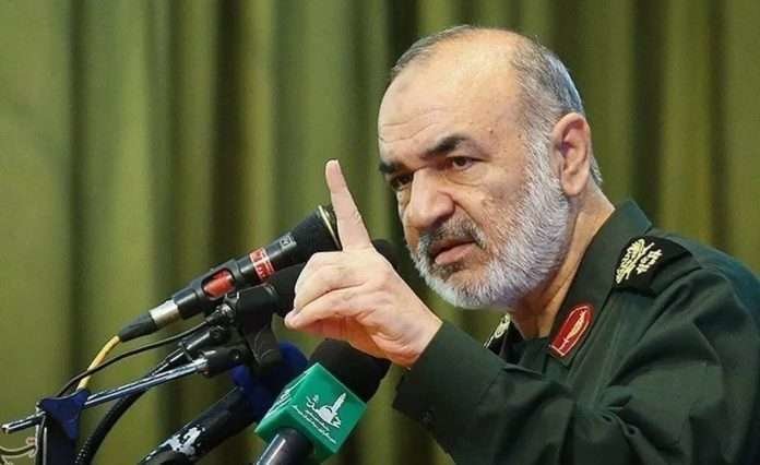 Comandante en jefe del Cuerpo de Guardianes de la Revolución Islámica (CGRI) de Irán, el general de división Hosein Salami. (Reuters)