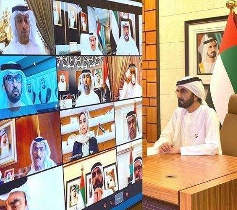El gobernante de Dubai preside la reunión del Gabinete por videoconferencia.