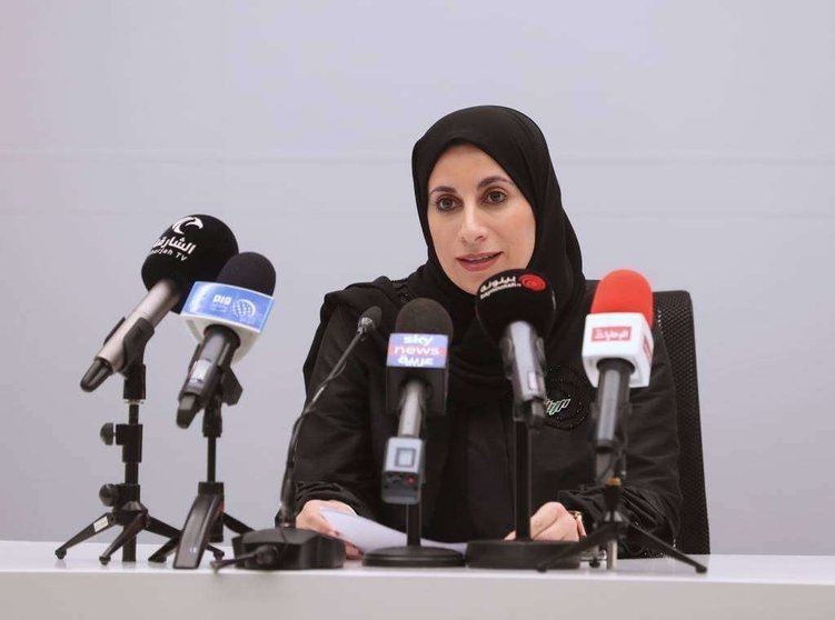 La doctora Farida Al Hosani, portavoz oficial del sector de Salud de EAU. (WAM)