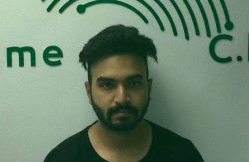 La Policía de Dubai difundió en sus redes sociales la imagen del arrestado.