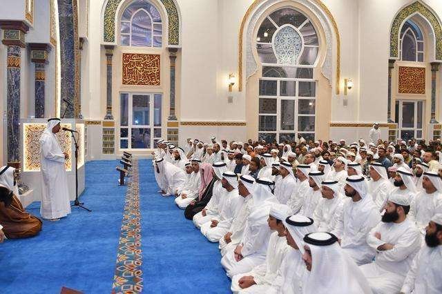 Inauguración de la nueva mezquita Sheikh Rashid bin Mohammed.(WAM)