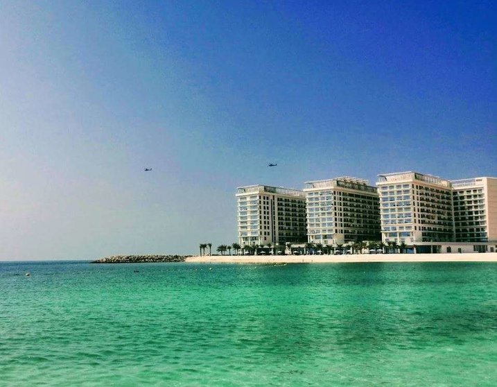 Una playa en la isla Al Marjan del emirato de Ras Al Khaimah. (EL CORREO)