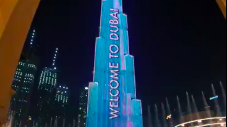 Imagen de Twitter del Burj Khalifa.