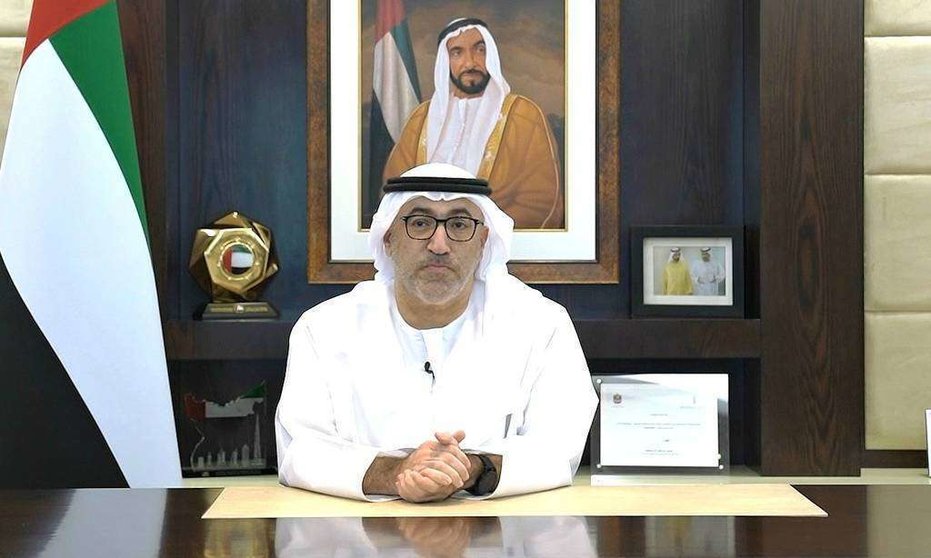 Rahman bin Mohammad bin Nasser Al Owais, ministro de Salud y Prevención de Emiratos Árabes Unidos. (WAM) 