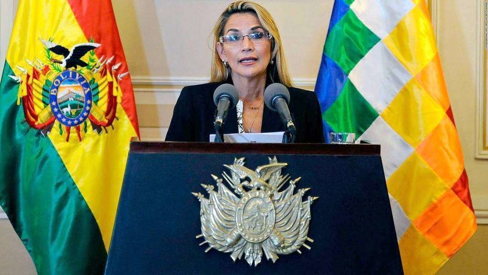 Jeanine Áñez, presidenta de Bolivia. (Fuente externa)