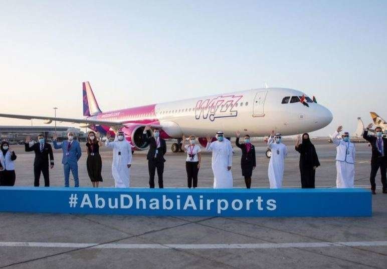 Una imagen del primer avión de Wizzair Abu Dhabi. (Fuente externa)