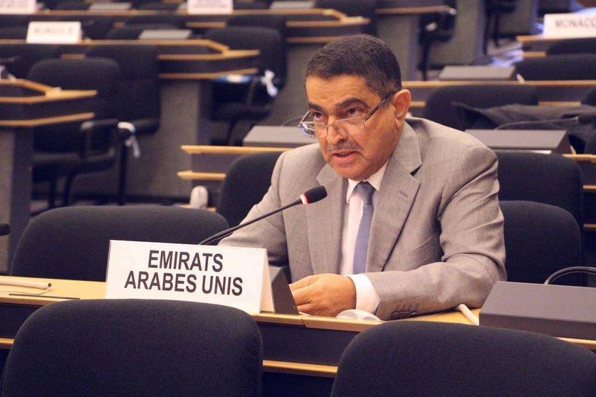 El embajador Obaid Salem Al Zaabi, representante permanente de EAU ante las Naciones Unidas. (WAM)