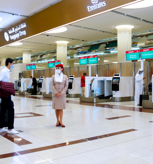 Terminal 3 del Aeropuerto Internacional de Dubai, (Emirates)