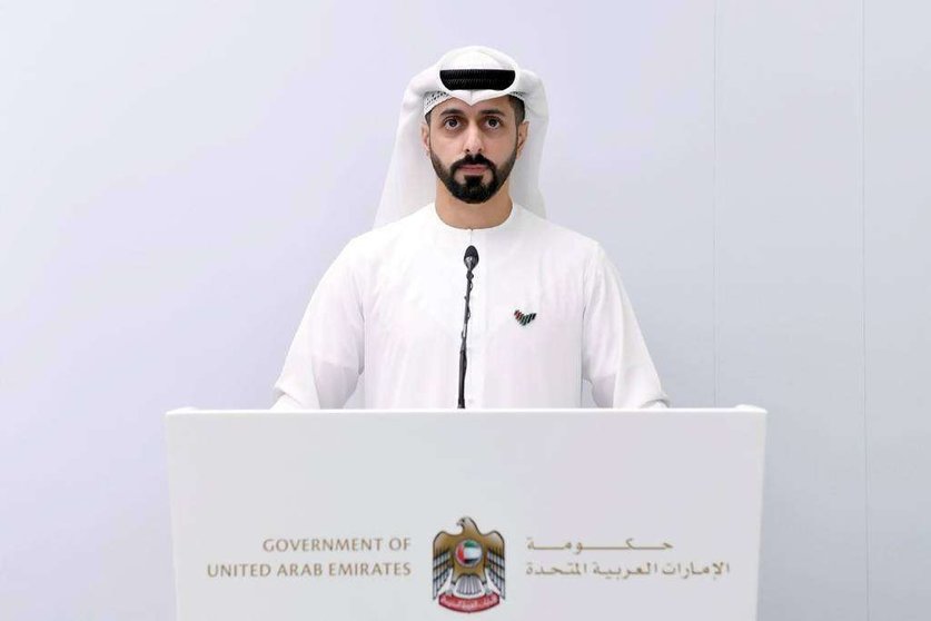 El médico Omar Abdulrahman Al Hammadi, portavoz oficial del Gobierno de EAU. (WAM)