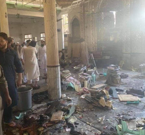 Una imagen de Twitter de la escuela tras la explosión.