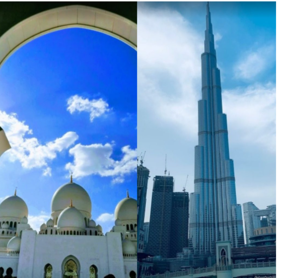 Un fotomontaje de los emiratos de Abu Dhabi y Dubai. (EL CORREO)