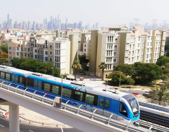 Uno de los nuevos trenes del Metro de Dubai. (RTA)