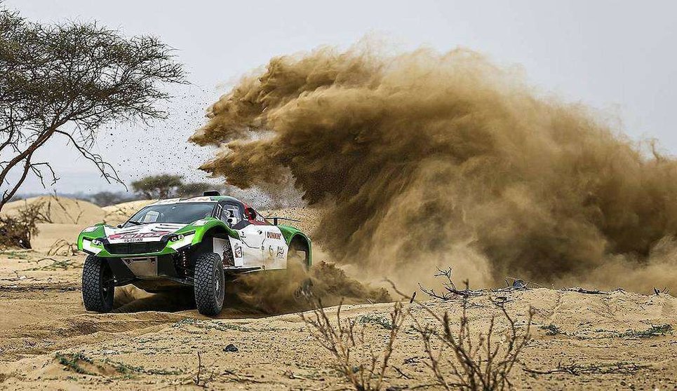 316 Seaidan Yasir (sau), Kuzmich Alexey (rus), Century, SRT Racing, Auto, durante el 'shakedown' del Dakar 2021 en Jeddah (Arabia Saudita) el 31 de diciembre de 2020 (©JulienDelfosse)