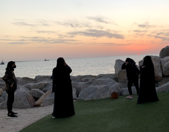 Un grupo de mujeres en Emiratos Árabes. (EL CORREO)