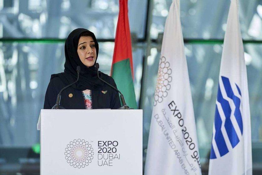 Reem Ebrahim Al Hashimy, ministra de Estado de Cooperación Internacional de EAU. (WAM)