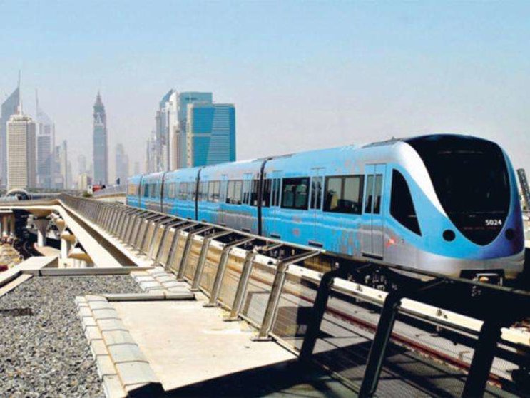 Una imagen del Metro de Dubai difundida por la RTA.