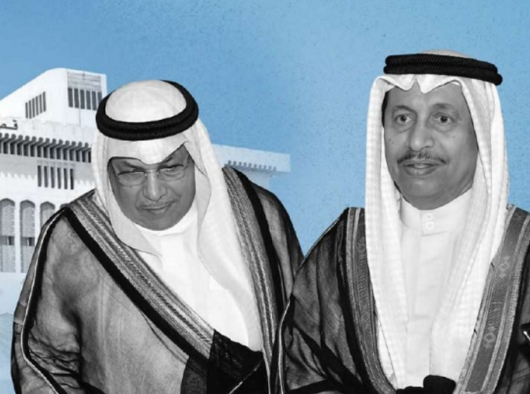 Los jeque kuwaitíes detenidos Al Mubarak y Jaled al Jarah. (Twitter)