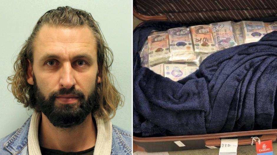 Zdenek Kamaryt intentó salir de Heathrow con maletas y calcetines llenos de dinero en efectivo. NCA