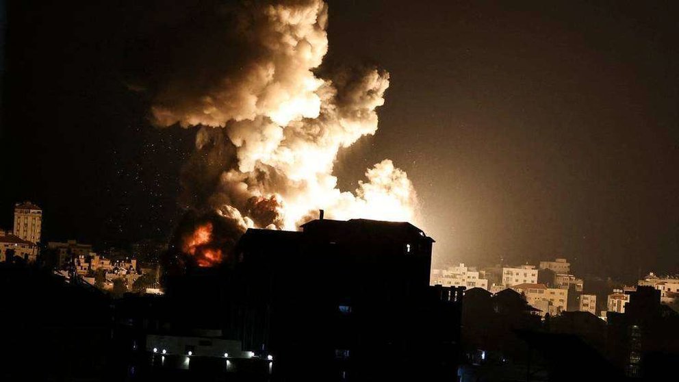 Bombardeo en Gaza. (Fuente externa)