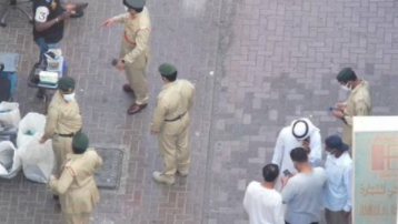 Una imagen tomada con un dron de la Policía de Dubai.