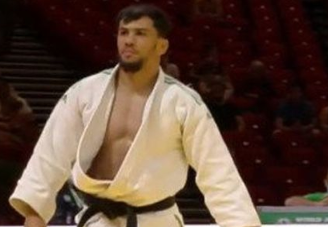 Una imagen de Twitter del judoca argelino Fethi Nourine. 