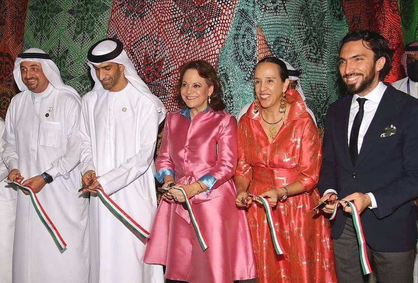 Momento de la inauguración oficial del Pabellón de México en Expo 2020 Dubai. (Richard Ramos)