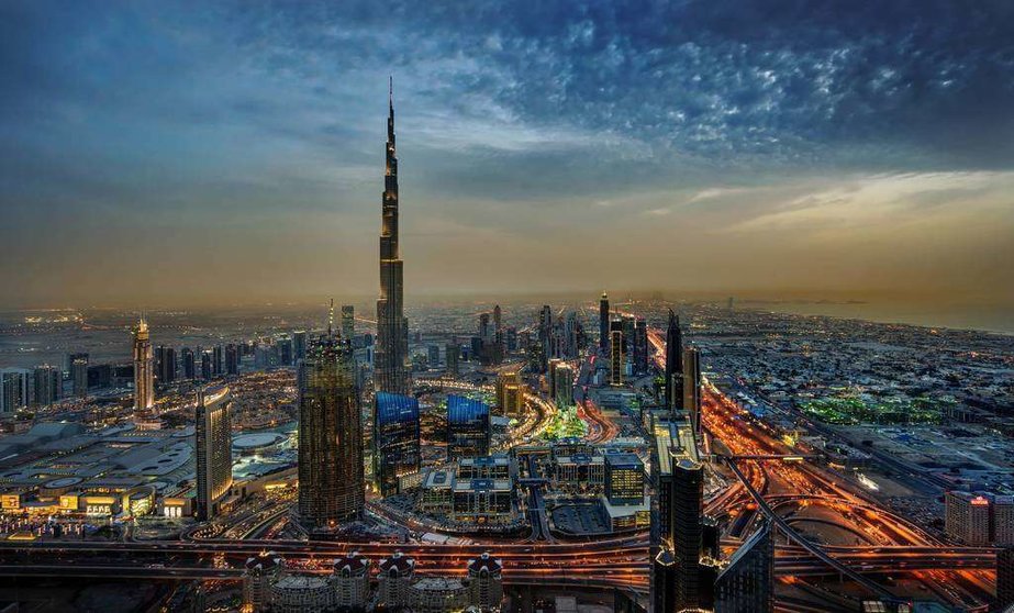 Una imagen otoñal de la ciudad de Dubai. (WAM)