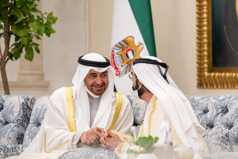 El presidente y el vicepresidente de Emiratos Árabes Unidos. (WAM)