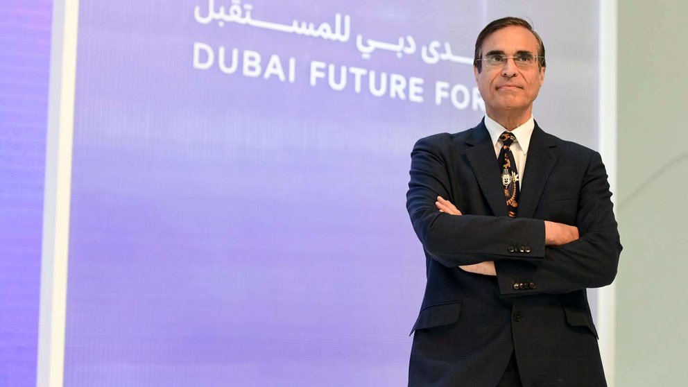 Una imagen de José Cordeiro durante el Dubai Future Forum. (Twitter(