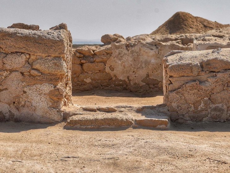 Las ruinas del monasterio en Umm Al Quwain. (WAM)