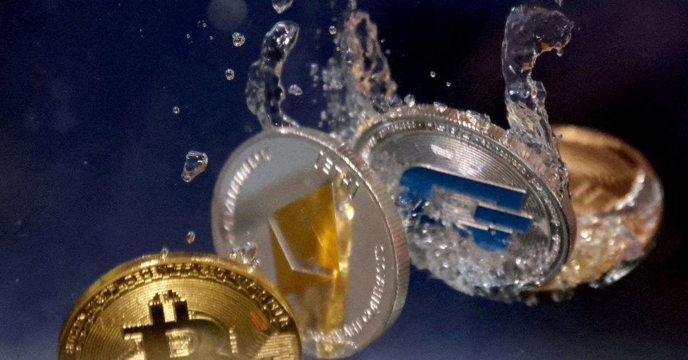Una imagen de Twitter de monedas digitales.