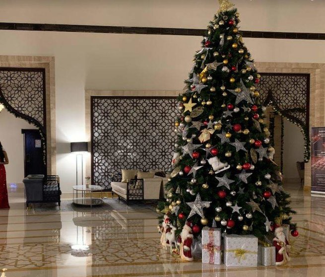 Un árbol de Navidad en Dubai. (EL CORREO)