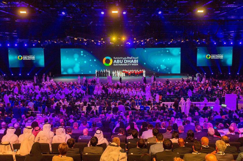 Perspectiva de la celebración de la Semana de la Sostenibilidad en Abu Dhabi. (WAM)