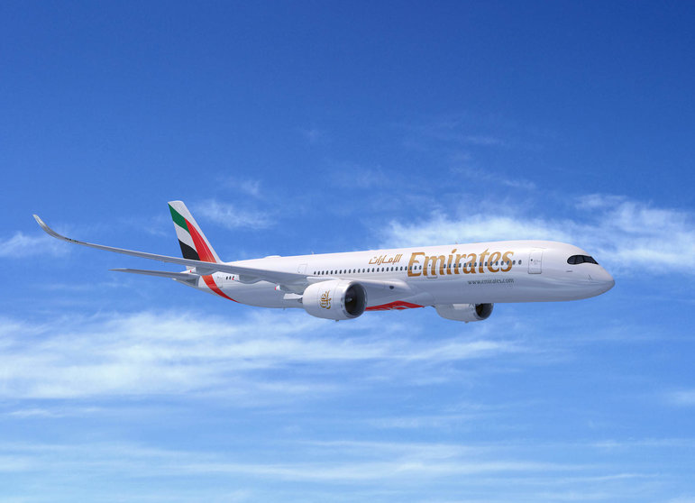 Un avión de Emirates. (Dubai Media Office)